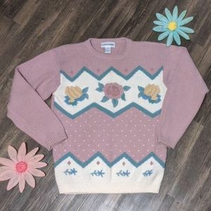 Cute Vintage Alfred dunner design sweater
